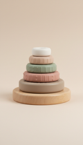 Apilables sensoriales de madera y silicona