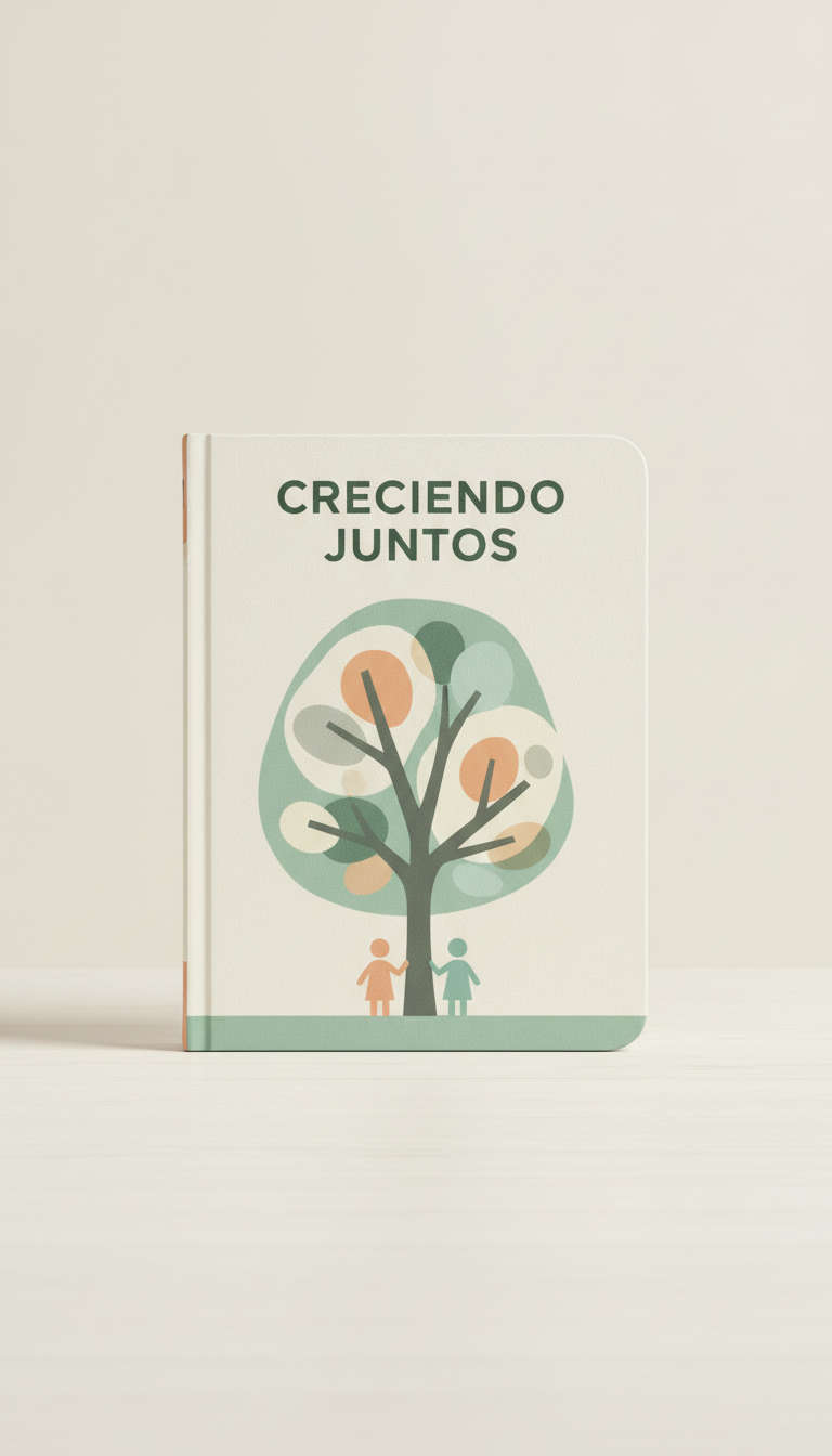Libro ilustrado 'Creciendo juntos' con arte delicado